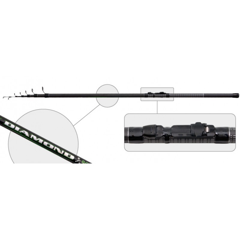 Удочка с кольцами  Akara Diamond Bolo IM7. 5 м. углеволокно. тест: 5-25 г. 230 г