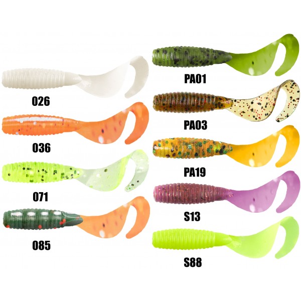 Твистеры Lucky John MICRO GRUB 1.0"