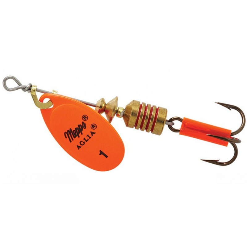 Блесна вращающаяся Mepps Aglia Fluo Orange 1 (3.5г)