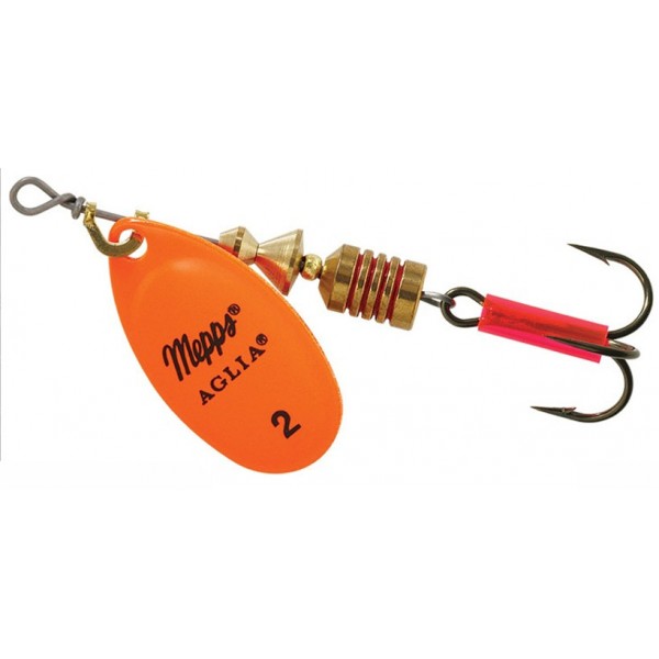 Блесна вращающаяся Mepps Aglia Fluo Orange 2 (4.5г)