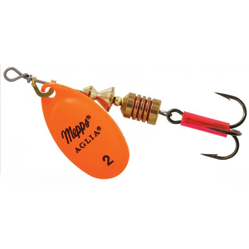 Блесна вращающаяся Mepps Aglia Fluo Orange 2 (4.5г)