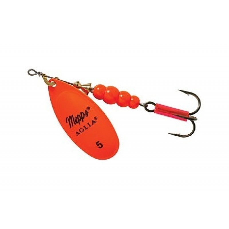 Блесна вращающаяся Mepps Aglia Fluo Orange 5 (13г)