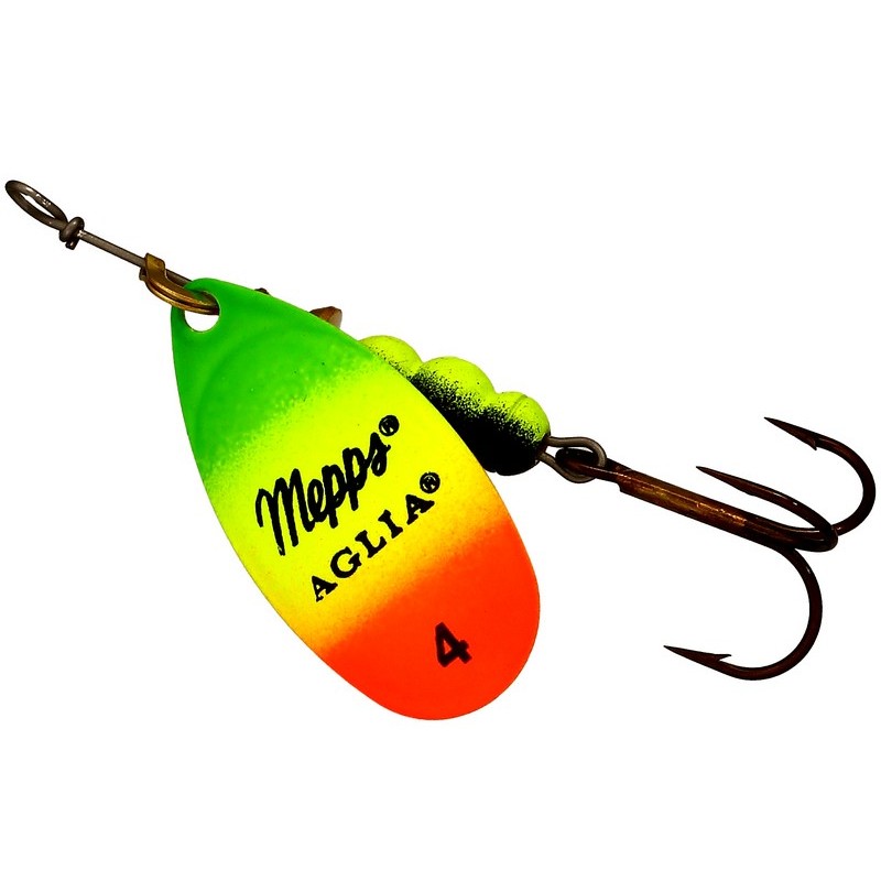 Блесна вращающаяся Mepps Aglia OR/Tiger 4 (9г)