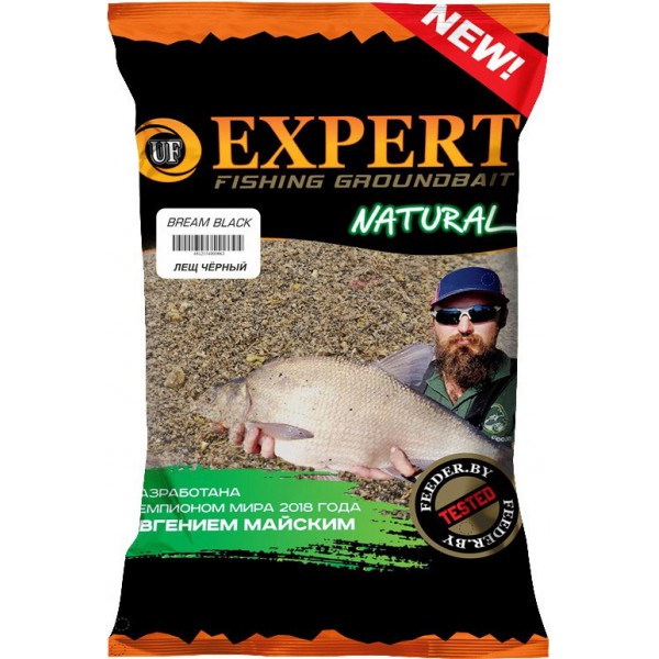 Прикормка UF Expert Natural Bream Black (Лещ Чёрный) 0.8 кг