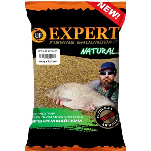 Прикормка UF Expert Natural Bream Yellow (Лещ Жёлтый) 0.8 кг