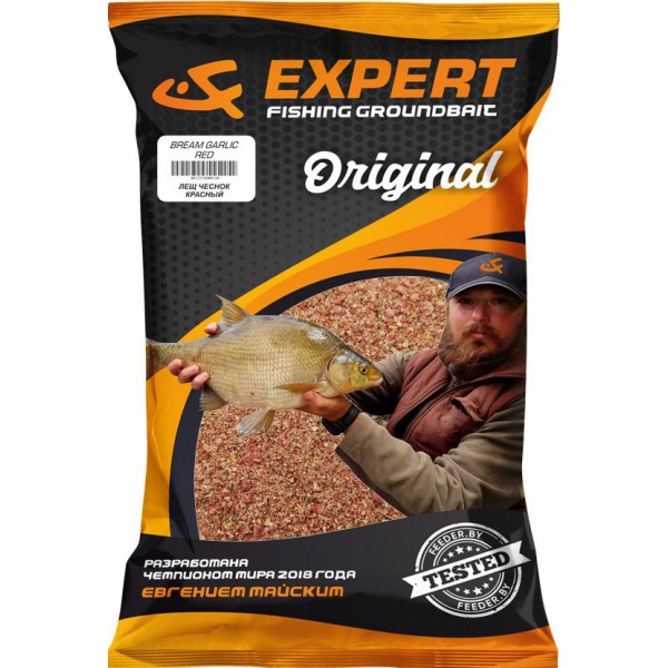 Прикормка UF Expert Original Bream Garlic Red (Лещ Чеснок Красный) 1кг