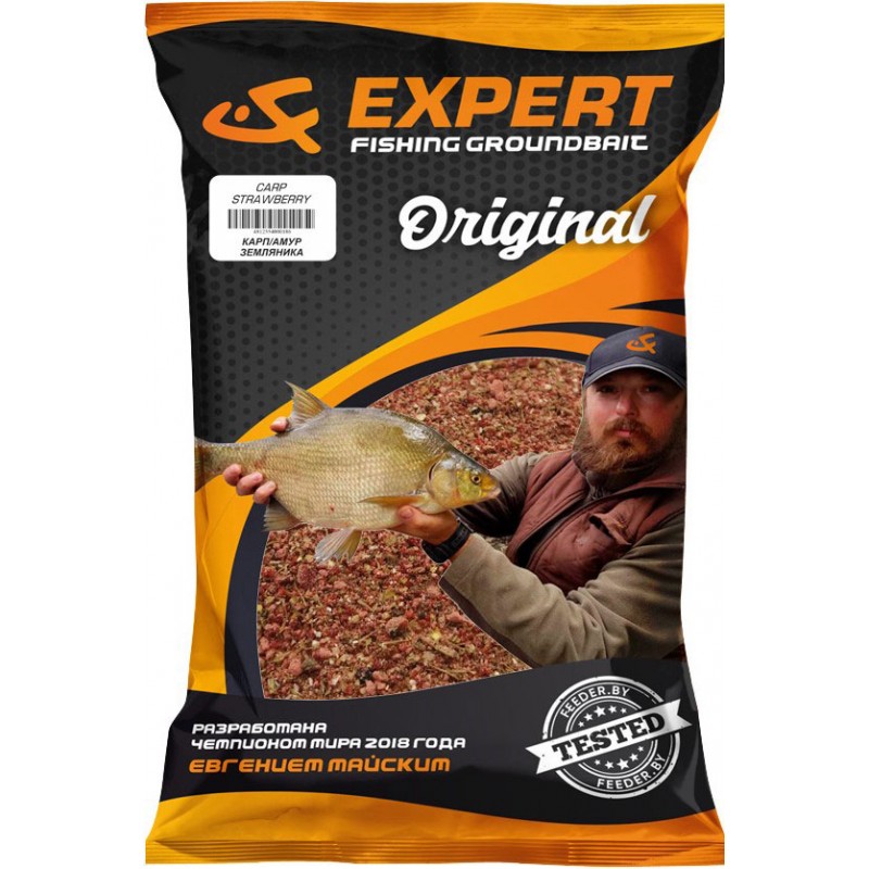 Прикормка UF Expert Original Carp Strawberry (Карп/Амур Земляника) 1кг