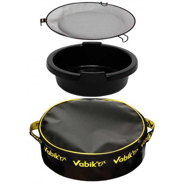 Комплект аксессуаров для прикормки Vabik (ведро ПВХ + таз + сито)